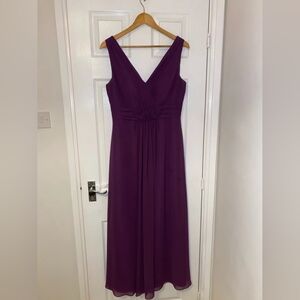 Elegant Purple Sleeveless Dress